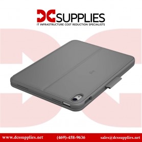 Logitech 920-011368 Slim Folio Protective Bluetooth Keyboard Case for 10.9" iPad 10th Gen (Oxford Gray)