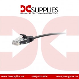 C2G 00723 1ft Cat6a Snagless UTP Ethernet Patch Cable - Black