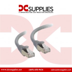 C2G 00652 25ft Cat6a Snagless Shielded Ethernet Patch Cable Gray