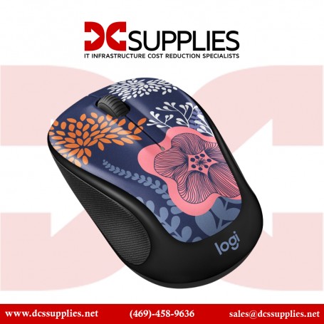 Logitech 910-006552 Design Collection Limited Edition Wireless Mouse - Forest Floral