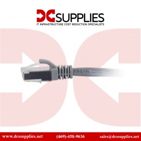C2G 00647 10ft Cat6a Snagless Shielded Ethernet Network Patch Cable Gray