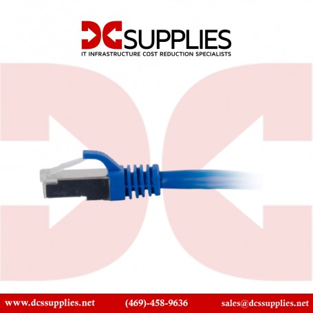 C2G 00674 3ft Cat6a Snagless Shielded Ethernet Patch Cable Blue