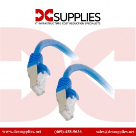 C2G 00672 1ft (0.3m) Cat6a Snagless Shielded Ethernet Network Patch Cable Blue