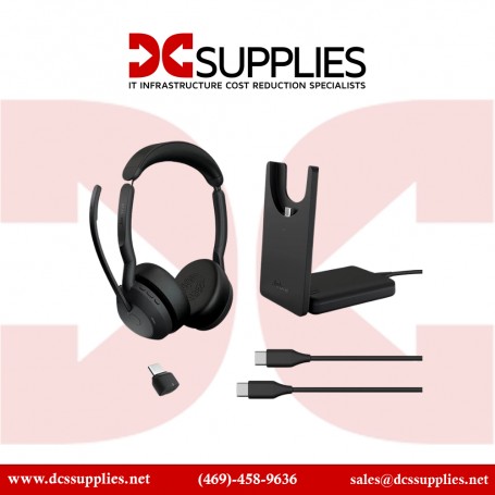 Jabra 25599-999-899-01 Evolve2 55 Link380c USB-C Stereo Wireless Headset