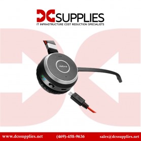 Jabra 6593-833-399 Evolve 65 SE Link380A MS Mono Headset with Charging Stand