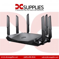 MSI RADIXAX6600 WiFi 6 Tri-Band Gaming Router AI QoS 1.8GHz Quad-Core Processor