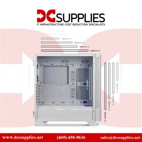 MSI MPGVELOX100RWHITE MPG Velox 100R White - Mid-Tower Gaming PC Case - Tempered Glass Side Panel