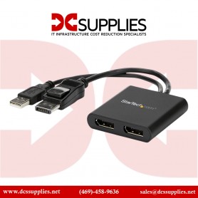 StarTech MSTDP122DP 2-Port Dual 4K Multi Monitor DisplayPort MST Hub Adapter