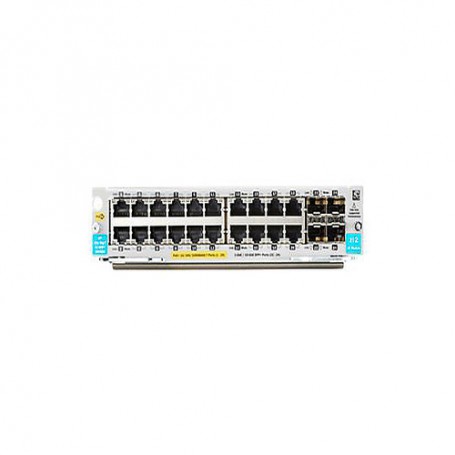 HPE J9990A 20-port 10/100/1000BASE-T PoE+ / 4-port 1G/10GbE SFP+ MACsec v3 zl2 Expansion Module