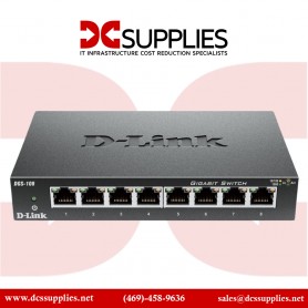 D-Link DGS-108 Systems 8-Port Unmanaged Gigabit Desktop Switch