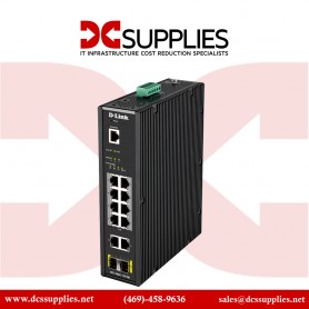 D-Link DIS-200G-12PSW 12Port Gigabit Smart Managed Industrial PoE Switch Wide Temp