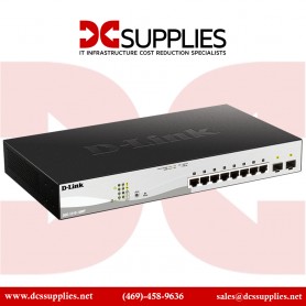 D-Link DGS-1210-10MP PoE+ Switch, 8 10 Port Smart Managed Layer 2+ Gigabit Ethernet