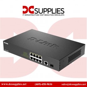D-Link DGS-1010MP Systems 10-Port Gigabit Unmanaged Switch with 8 PoE Ports