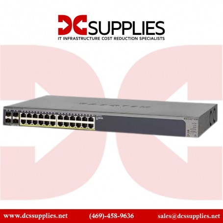NETGEAR GS728TPP-300NAS 24-Port Gigabit PoE+ Smart Managed Pro Switch with 4 SFP Ports (380W)