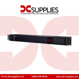 CyberPower PDU15M2F12R 15A Metered PDU 1U 14 Out 5-15R 120V 2F / 12R Out 5-15P 15FT Cord