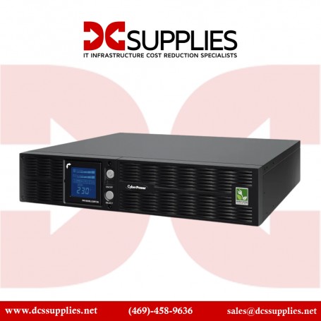 CyberPower PR1000ELCDRT2U High-Voltage Smart App Sinewave UPS System, 1000VA/900W