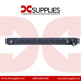 CyberPower PDU30BT8F8R 30A Basic PDU 1U 16 Out 5-20R 120V 8F / 8R Out L5-30P 12FT Cord