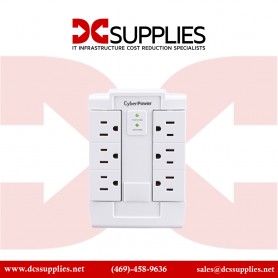 CyberPower CSB600WS 6OUT Surge Protector Wall Tap 900J EMI/RFI $75K Ceg