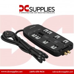 CyberPower CSP1008T Surge Protector 10OUT Right Angle NEMA $400K 8FT Cord