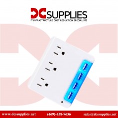 CyberPower P3WUN 3 AC Outlet Wall Tap 125V 4 USB 3.4A PT
