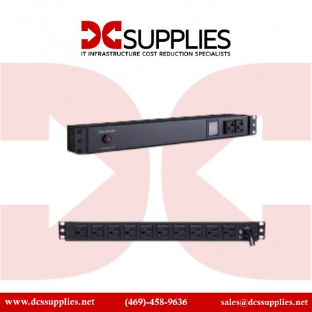 CyberPower PDU20MT2F10R 20A Metered PDU 1U 12 Out 5-20R 120V 2F / 10R Out L5-20P 15FT Cord