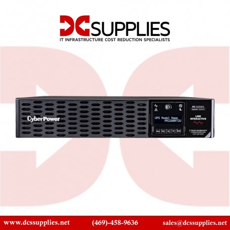 CyberPower PR2200RT2U Smart App Sinewave Rack/Tower 8-Outlet UPS System 2200VA/2200W
