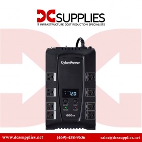CyberPower CP600LCD 600VA/340W Simulated Sine Wave NEMA 5-15P 6 ft cord 8