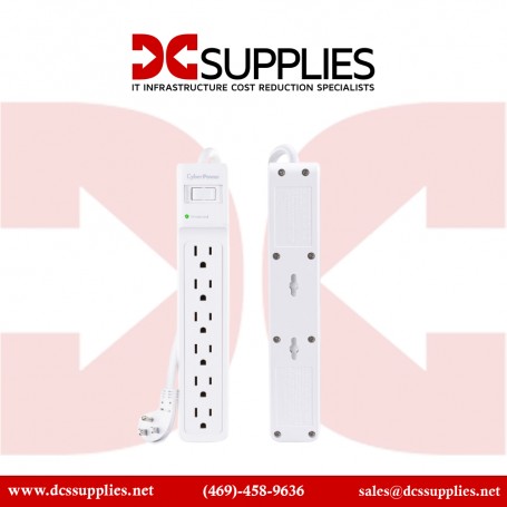 CyberPower B615 15FT 500J White 6 Outlet Surge