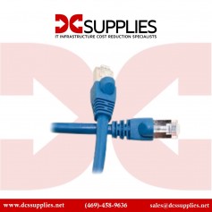 Black Box CAT6PC-015-BL-10PAK 10-Pack 25FT CAT6 Blue Molded Boot Stranded Network Cable