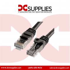 Black Box CAT6PC-015-BK-10PAK CAT6 250-MHz Molded Snagless Stranded Ethernet Network Cable, 15 ft