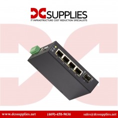 Black Box LIG401A Industrial L2 Unmanaged Gigabit Ethernet Switch with 1 SFP Port