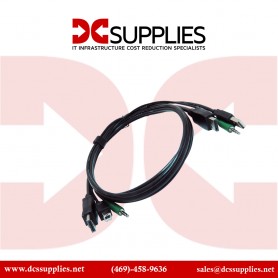 Black Box SKVMCBL-DP-06 DisplayPort KVM Cable - USB A-B 3.5mm Audio 6-ft. 1.8-m
