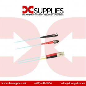 Black box FOCMP10-010M-SCLC-GN Colored Fiber OM3 50 125 Multimode Fiber Optic Patch Cable - OFNP Plenum