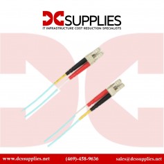 Black Box FOCMPM4-010M-LCLC-AQ Colored Fiber OM4 50 125 Multimode Fiber Optic Patch Cable OFNP Plenum