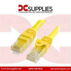 Black Box CAT6PC-010-YL-10PAK Ethernet Patch Cable - 250MHz Molded Snagless Yellow 10-Pack