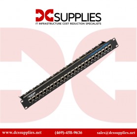 Black Box JPM804A-R2 CAT5E Feed-Through Patch Panel, Shielded