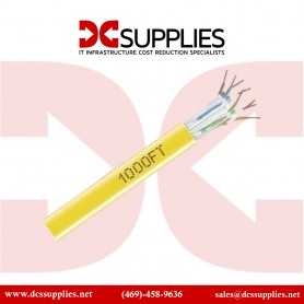 Black Box EYN872A-PB-1000 GigaTrue Cat6 550MHz Solid Ethernet Bulk Cable - CMR PVC (1000ft Yellow)
