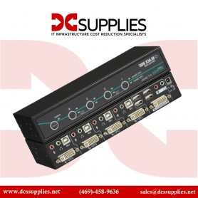 Black Box KV9604A DT Series Desktop KVM Switch DVI-I with Transparent USB 2.0