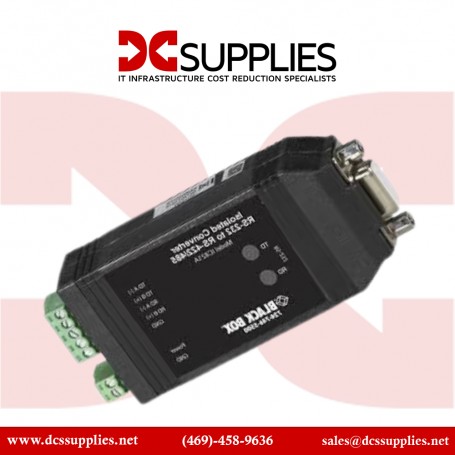 Black Box IC821A Universal RS-232 to RS-422 485 Converter - 1 x DB-9 RS-232 1 x Terminal Block - External