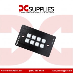 Black Box AVS-CTRL8 8-Button RS-232 Wall Plate Control Panel for AV / KVM Devices