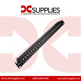 Black Box JPM085A-R3 24-Port Cat5 Patch Panel - Universal Wiring, Wall Mountable