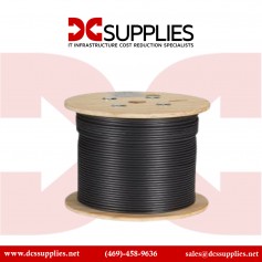 Black Box EYN860A-PB-1000 GigaBase Cat5e 350MHz Solid Ethernet Bulk Cable - 1000ft - Black
