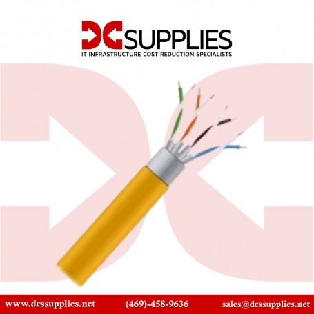 Black Box EYN854A-PB-1000 GigaBase 350 CAT5e Solid Bulk Cable - Yellow