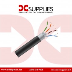 StarTech WIR6CMRBK Cat6 Ethernet Cable - Bulk 1000ft Solid Cable - CMR-Rated - Black