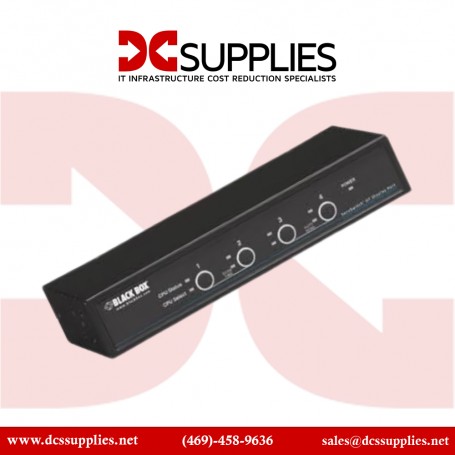 Black Box KV9704A KVM Switch DisplayPort with USB and Audio, 4-Port