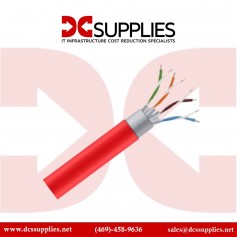 Black Box C6ABC50-STR-RD-1000 GigaTrue Premium CAT6A Bulk Cable