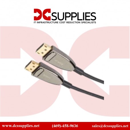 "Image of Black Box AOC-HL-DP4-50M DisplayPort 1.4 Active Optical Cable (AOC) - 8K60: High-performance fiber optic cable for ult