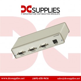 "Black Box AC056A-R4 VGA 2-Channel Video Splitter: Efficient solution for transmitting PC output to multiple VGA monitors simult