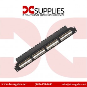Black Box JPM810A-HD Spacegain CAT5E High-Density Feed-Through Patch Panel: Rack-mounted patch panel with 48 CAT5E RJ-45 feed-th