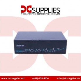 "Black Box KV9624A ServSwitch DT Dual-Head DVI USB 4-Port KVM Switch - Control four multimedia computers efficiently."
